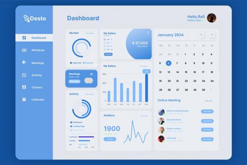 Desto - Modern Product Dashboard UI Kits