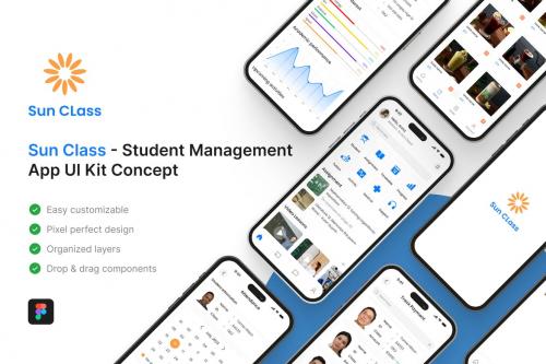 Sun Class - Student Management App UI Kit