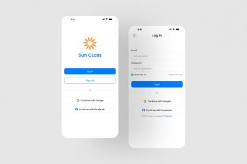 Sun Class - Student Management App UI Kit