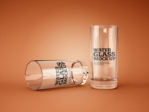 Realistic Water Glass Mockup
 - 355003757