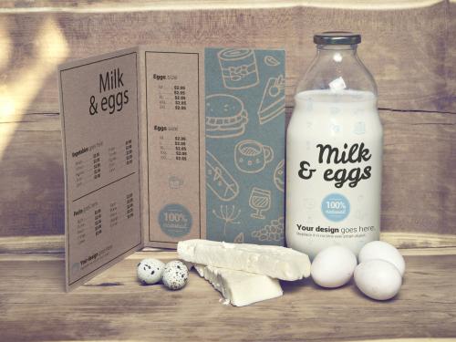 Dairy Farm Menu Mockup - 355032167