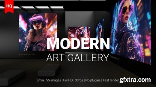 Videohive Modern Art Museum Gallery NFT AI Traditional Art Exhibition 49948346