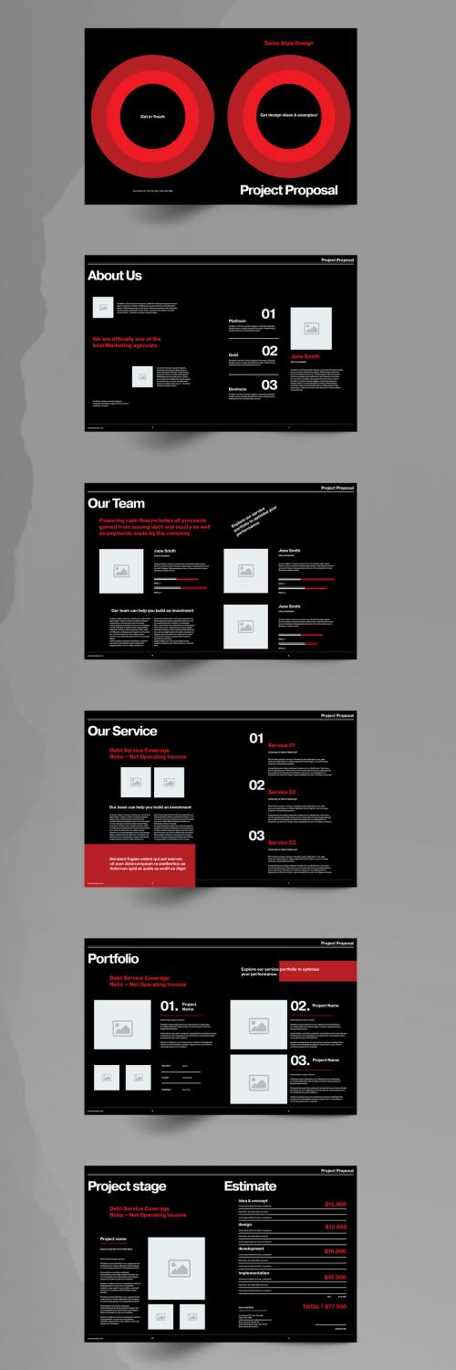 Black Proposal Brochure Layout - 355220794