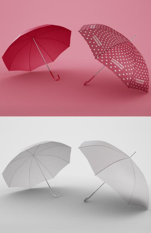 2 Umbrellas Mockup - 355225107