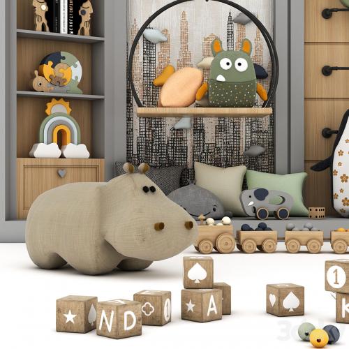 toys and furniture set