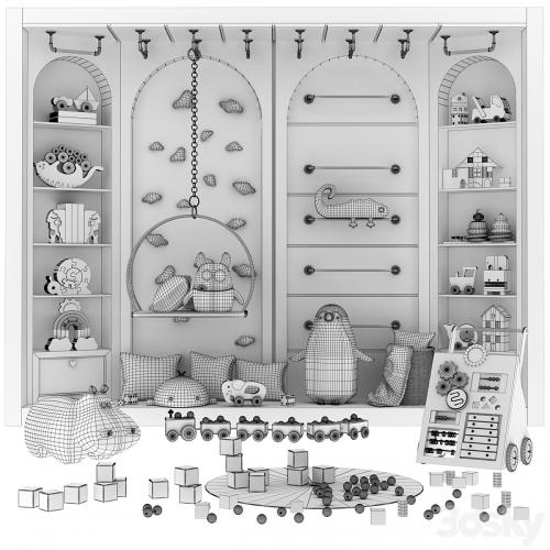 toys and furniture set