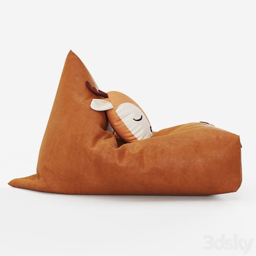 Bean bag chair and pillow from NOBODINOZ