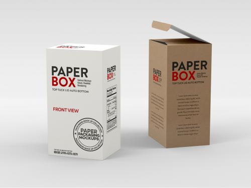 2 Top Lid Tuck Box Mockups - 355536479