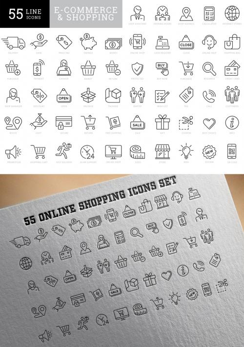 Online Shopping Icon Set - 356211972