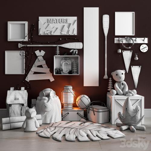 Decor set for children's rooms