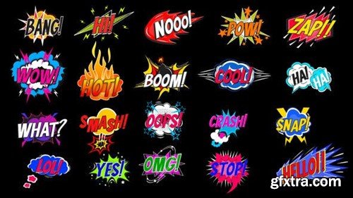 Videohive Comic Text Bubbles 50234180