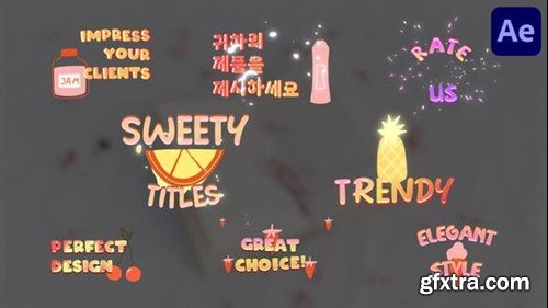 Videohive Sweety Titles for After Effects 50221511