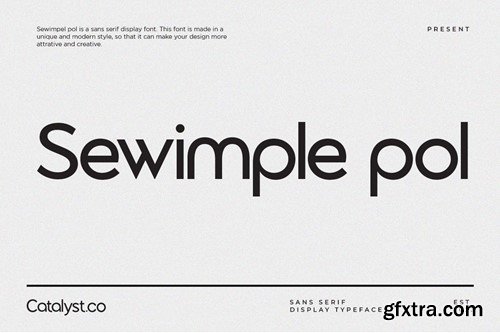 Sewimple Pol Sans Serif Display Font GHJ4ZW5