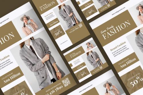 Minimalist Brand Fashion Sale Flyer Template