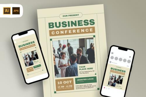 Our Present Business Conference Flyer Template