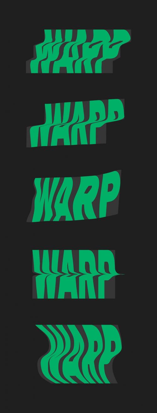 Vector Warp Text Effect Mockups - 356456940