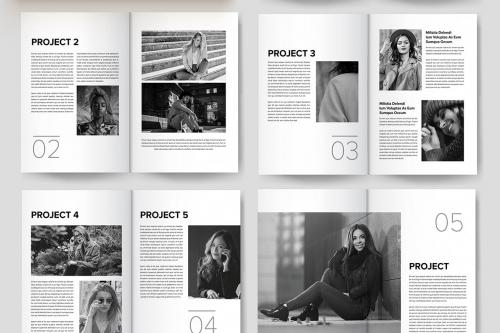 Black & White Fashion Magazine Template