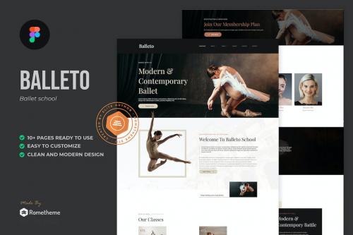 Balleto - Ballet School Figma Template