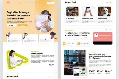 Wadigital - Virtual Reality Landing Page