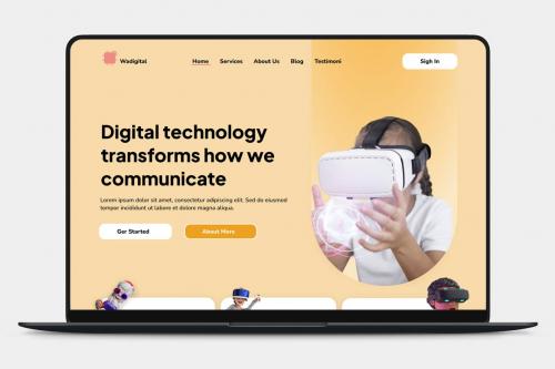 Wadigital - Virtual Reality Landing Page