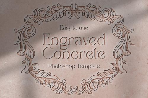 Engraved Concrete Template