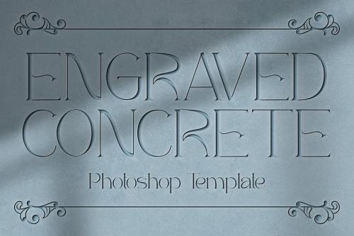 Engraved Concrete Template