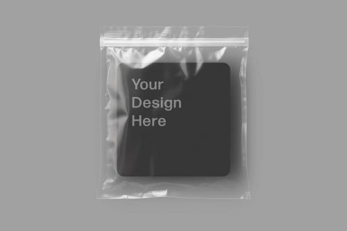 Transparent Plastic Bags Mockup