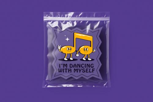 Transparent Plastic Bags Mockup