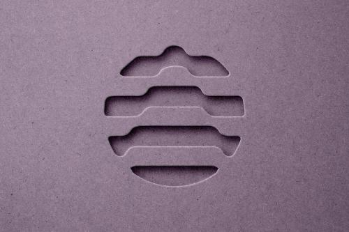 Paper Cutout Logo Mockup