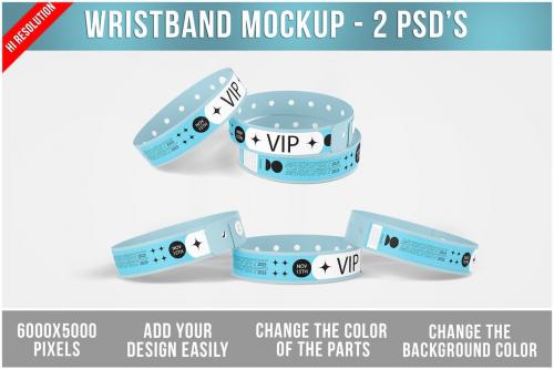 Adjustable Wristband Mockup