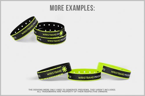 Adjustable Wristband Mockup