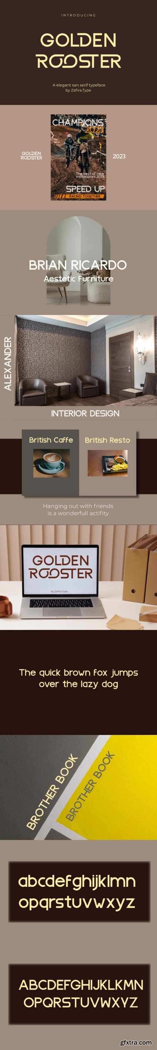 Golden Rooster Font