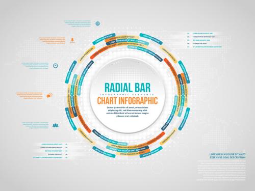 Radial Bar Chart Infographic - 356745840