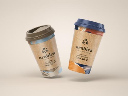 Paper Coffee Cups Mockup
 - 357044941