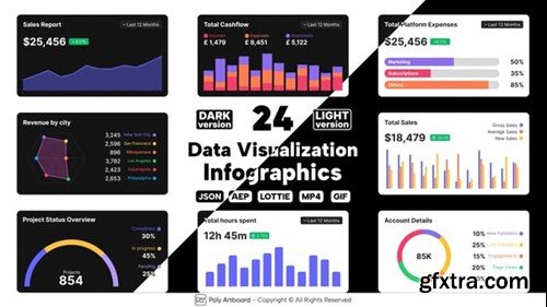 Videohive Data Visualization Lottie Infographics 50253924