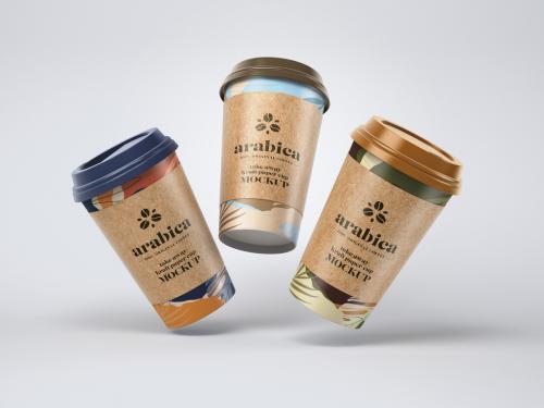 Paper Coffee Cups Mockup
 - 357045108