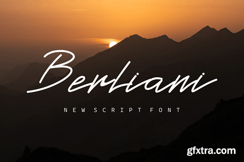 Berliani Handwritten Font. UVL7BKA