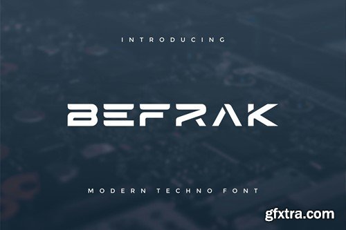 Befrak - Modern Techno Font UF5LAPF