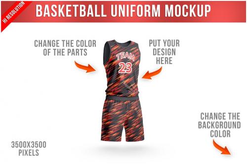 Basketball Uniform Mockup