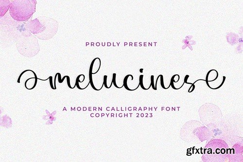 Melucines - A Lovely Script Font 32K8ZFZ