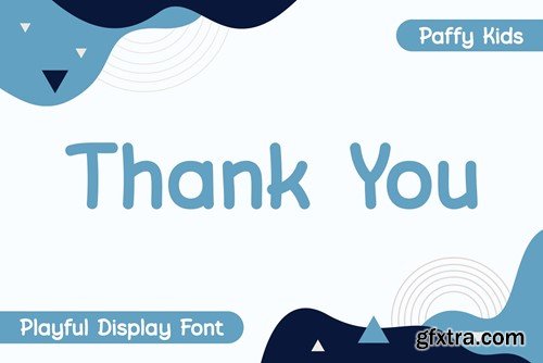 Paffy Kids - Playful Display Font WMMZ82Z