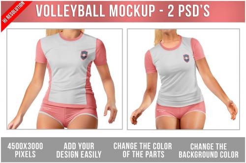 Volleyball Player Mockup