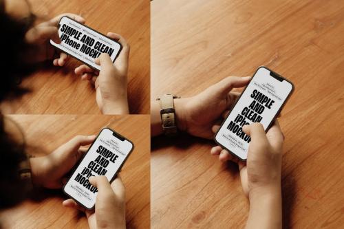 Holding iPhone Mockup - KRV