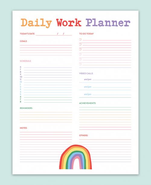 Colorful Planner Layout - 357216747