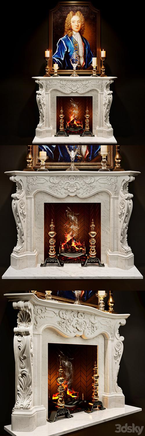 Antique Rococo Fireplaces - Louis XV