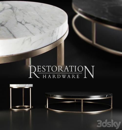 Restoration hardware nicholas marble round tables