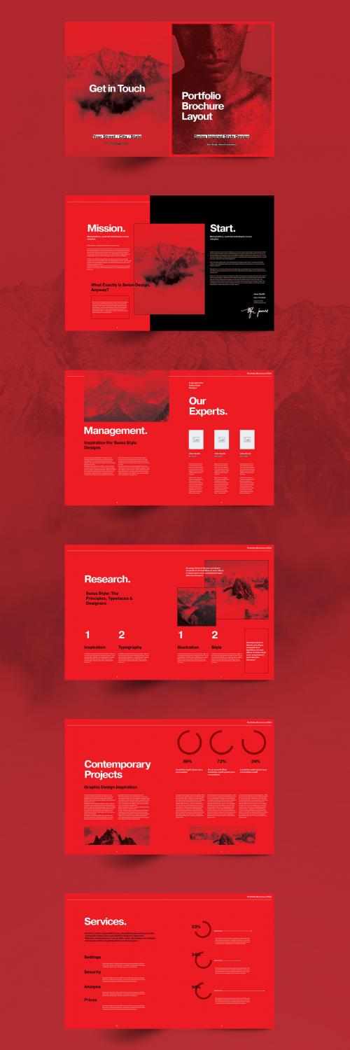 Red Portfolio Layout - 357222145