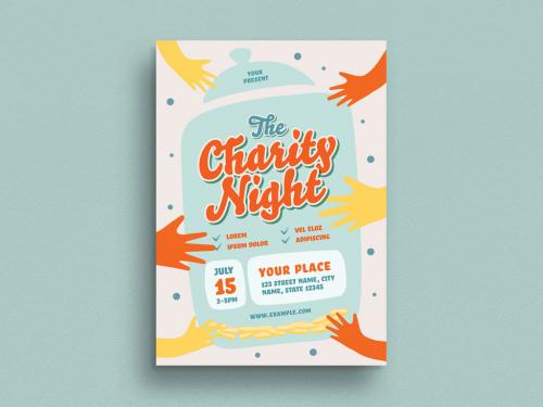 Charity Flyer Layout - 357244137