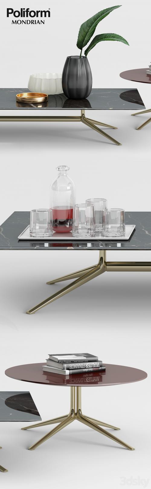 Poliform Mondrian Coffee Tables - 1