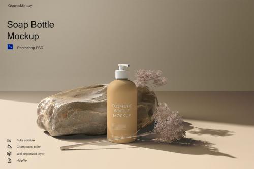 Soap Bottle Mockup